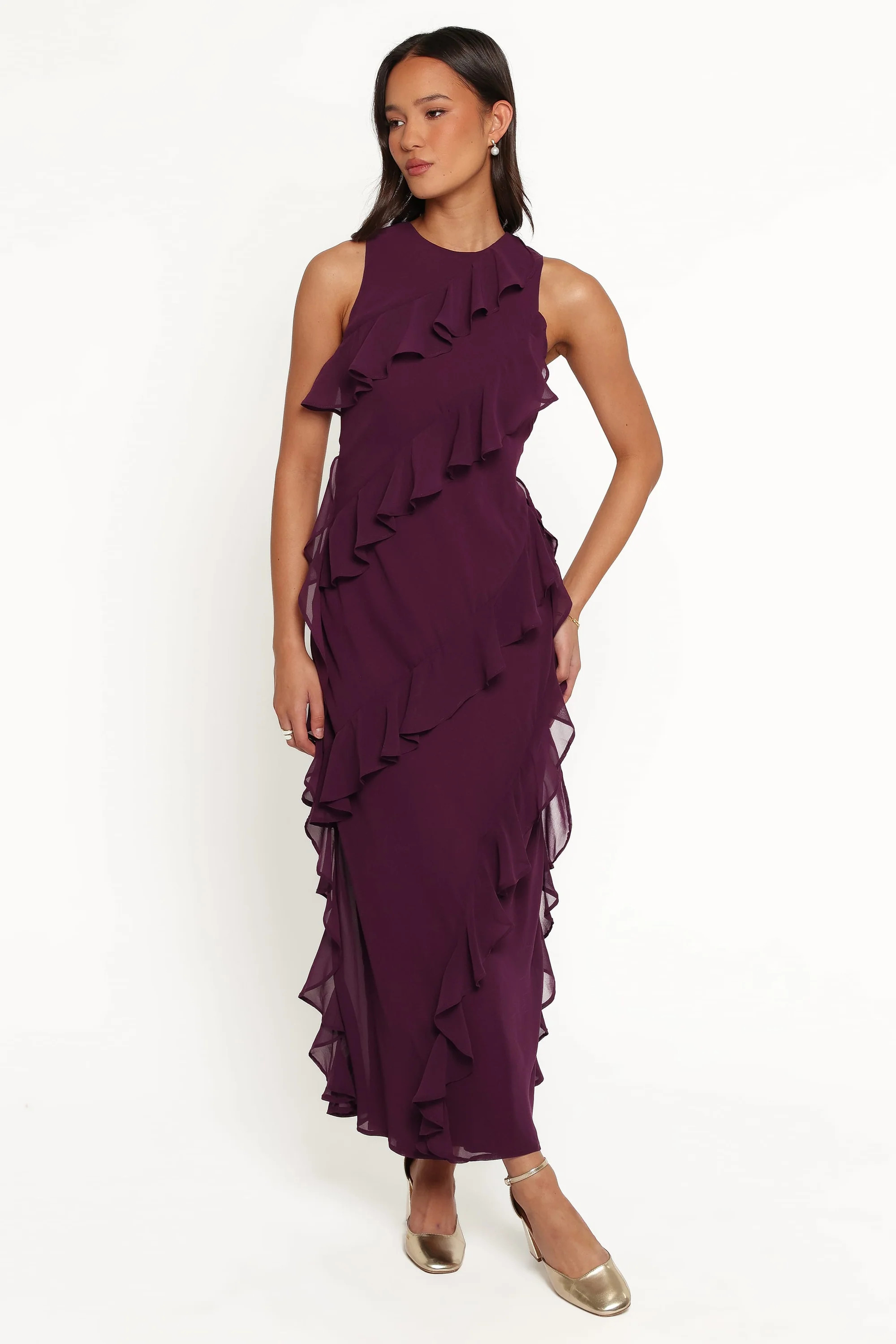Oriella Maxi Dress - Plum | Petal & Pup (US)