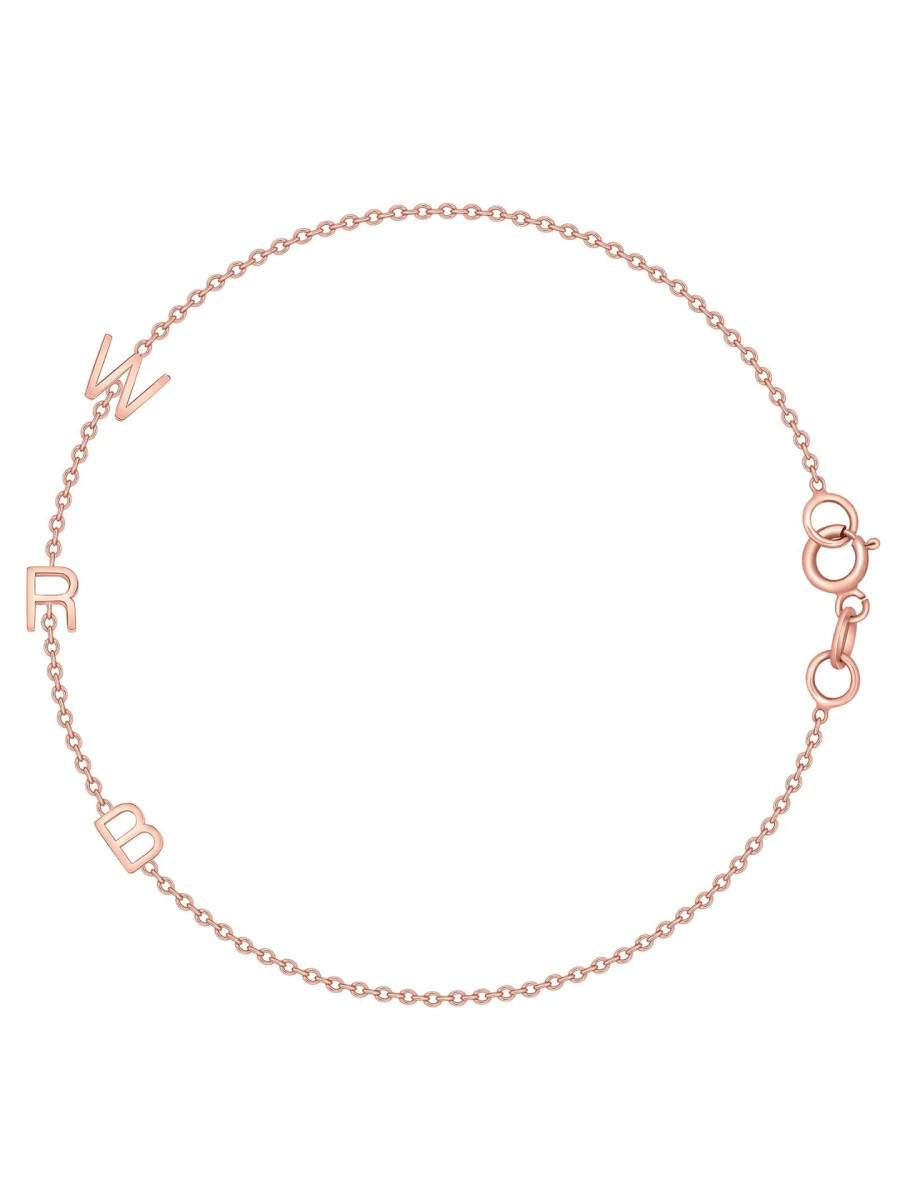The Initial Bracelet 14K - 3 Letters | leMel