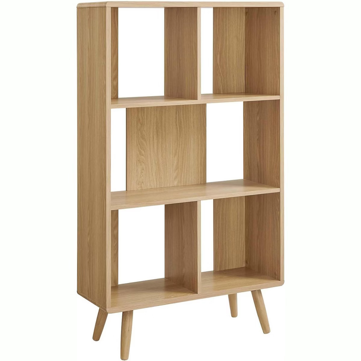Modway Transmit 5 Shelf Wood Grain Bookcase | Target
