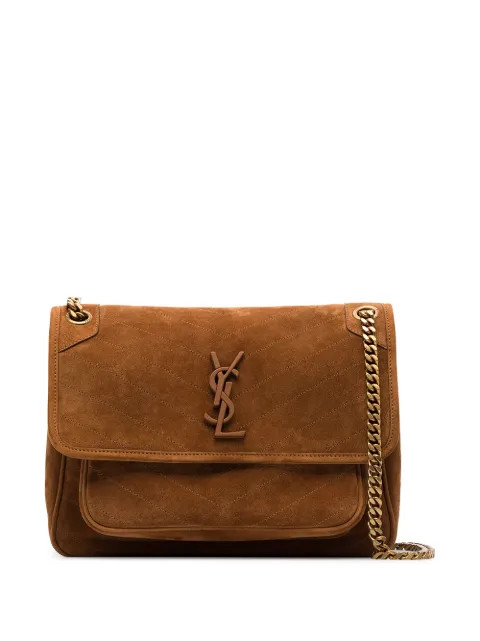 medium Niki suede shoulder bag | Farfetch (US)