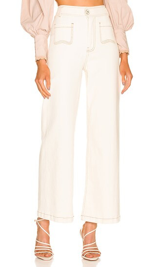 Janis Jeans in Ecru | Revolve Clothing (Global)