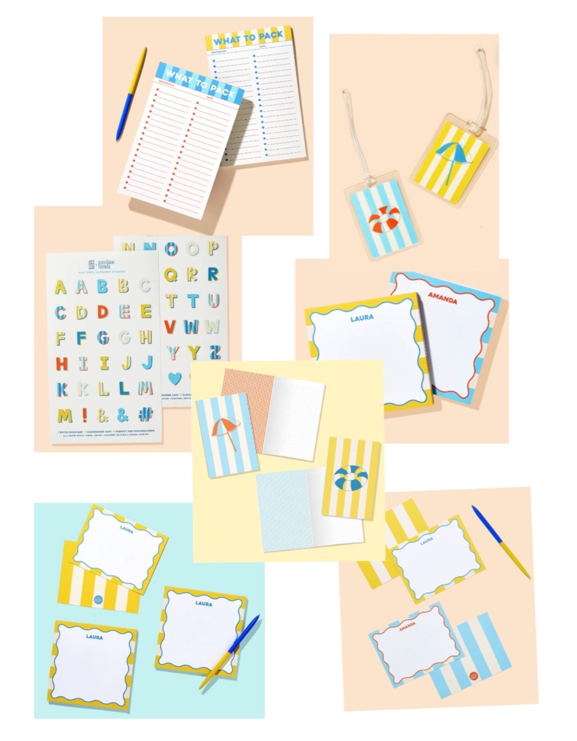 Sunshine & Cabana Stripes 💛🩵🧡
… I love this Joy Shop Creative x Sunshine Tienda collab! Cutest 🧡💛🩵 summer stripes stationary, luggage tags and more!

Use code NICOLE10 to enjoy 10% off your orders with Joy Creative Shop!

#LTKSeasonal