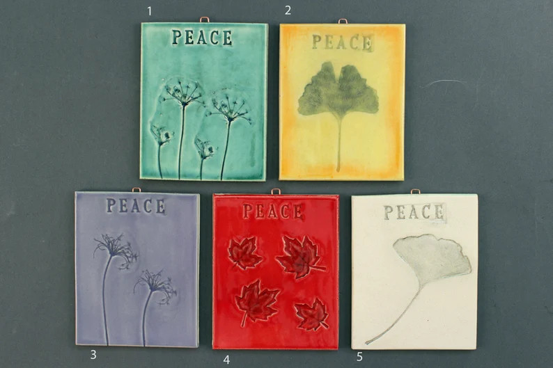 4x5" Hanging Word Tile-peace - Etsy | Etsy (Global)