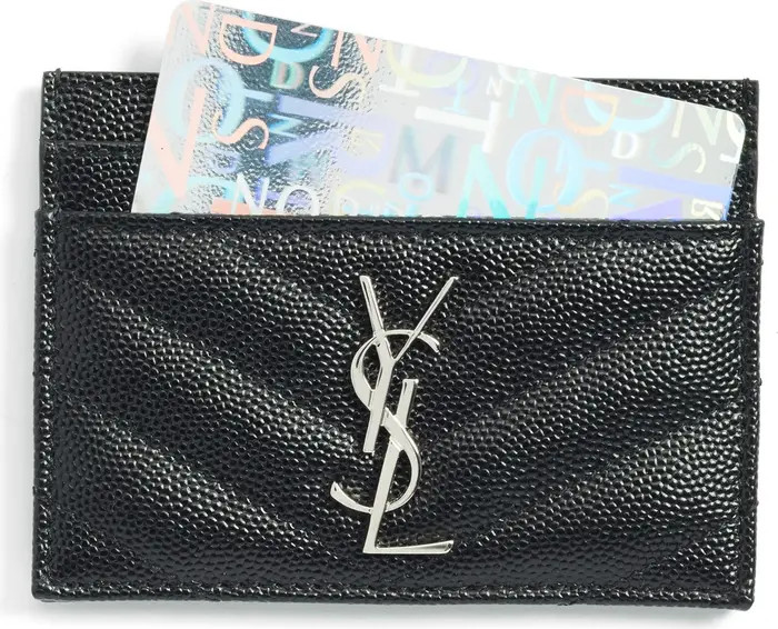 Monogram Leather Credit Card Case | Nordstrom