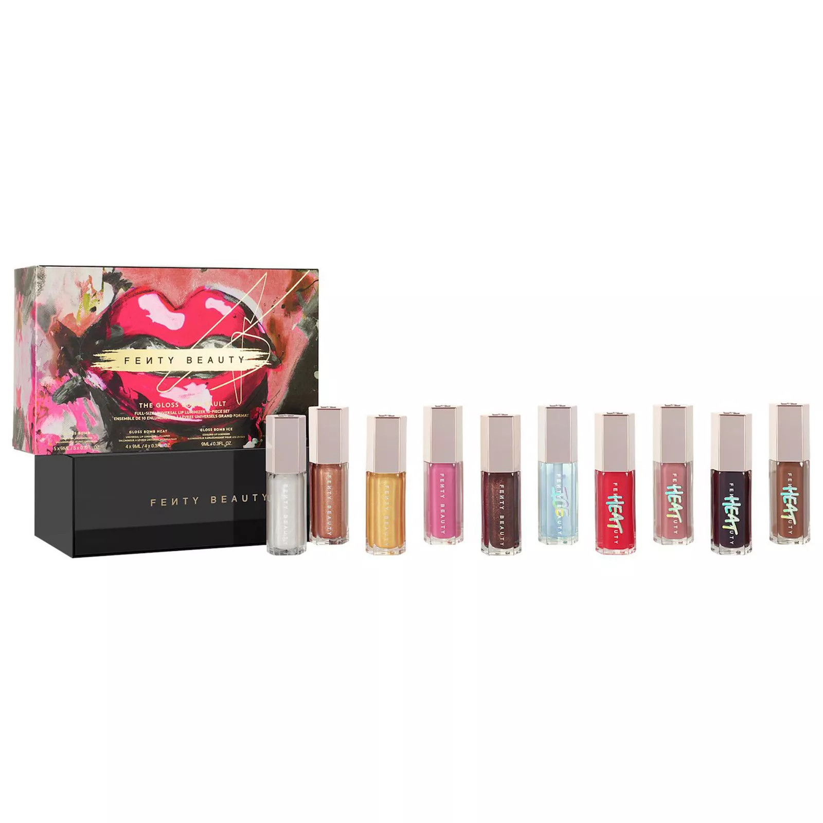 FENTY BEAUTY by Rihanna The Gloss Bomb Vault Full-Size Universal Lip Luminizer 10-Piece Set, None | Kohl's