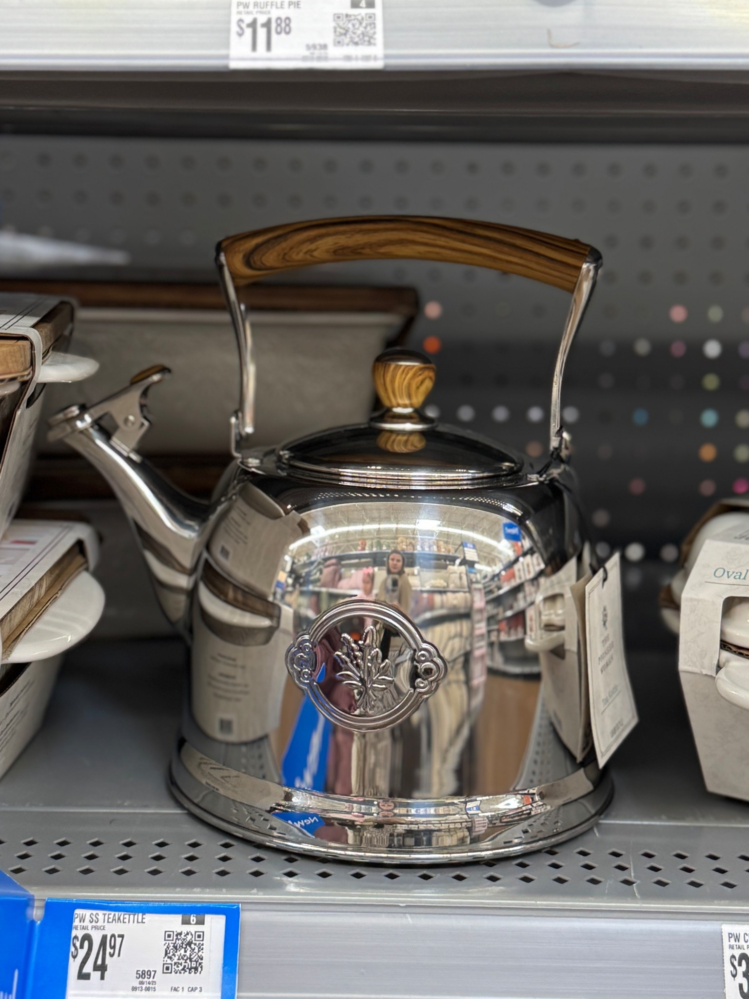 Walmart does it again! Pioneer Woman Tea Kettle of my dreams! I love the silver with wood details. 

#LTKFindsUnder50 #LTKHome #LTKHoliday