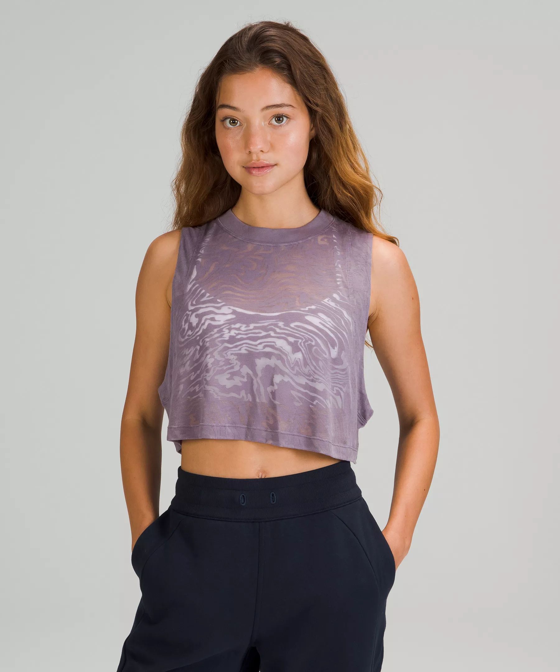 All Yours Crop Tank Top Veil | Lululemon (US)