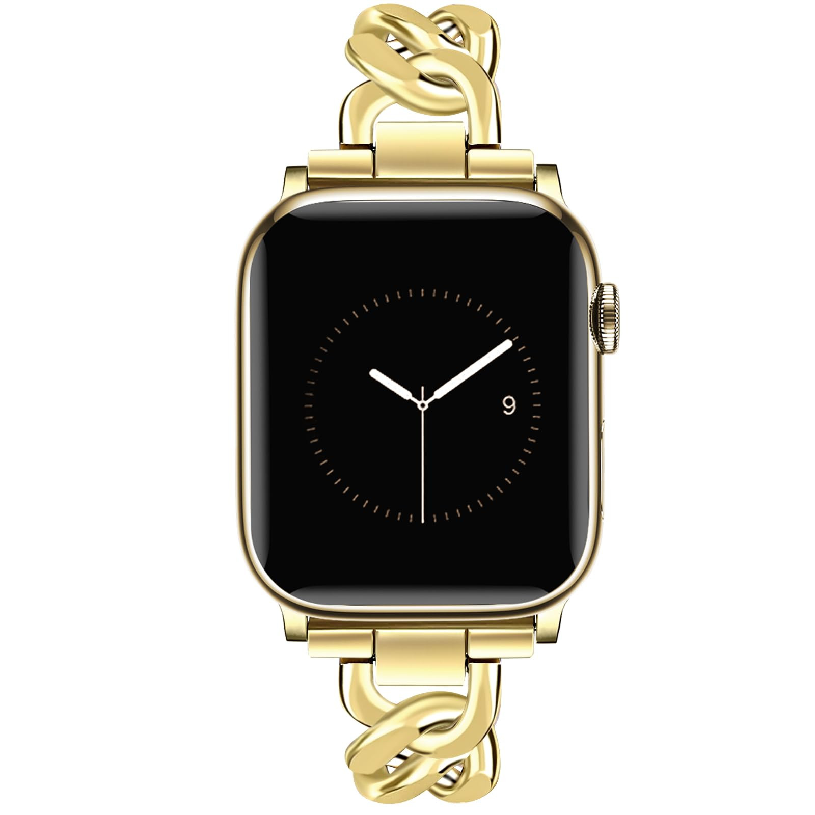 JR.DM Gold Watch Bands for Women Compatible with Apple Watch Band 38mm 40mm 41mm 42mm (S10) Adjus... | Amazon (US)