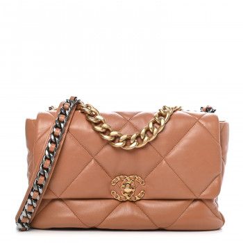 CHANEL

Lambskin Quilted Large Chanel 19 Flap Brown | Fashionphile