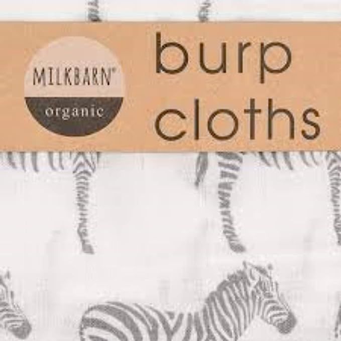 Milkbarn Organic Cotton Burp Cloths (2 pack) | Amazon (US)