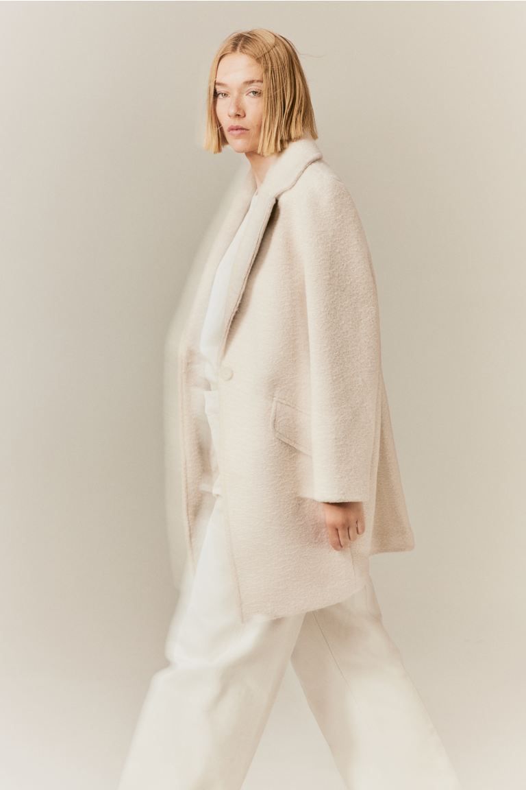 Twill Coat - Natural white - Ladies | H&M US | H&M (US + CA)