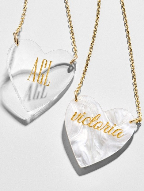 Acrylic Heart Pendant | BaubleBar (US)