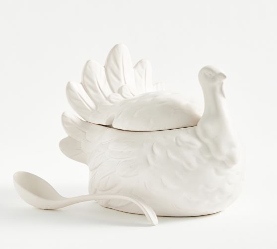 Rustic Turkey Stoneware Tureen | Pottery Barn (US)
