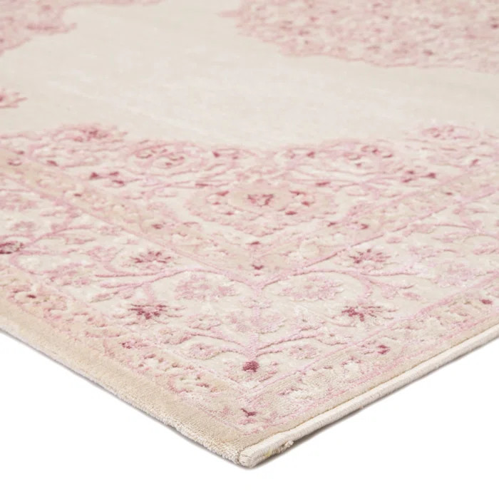 Fontanne Oriental Pink/White Area Rug | Wayfair North America