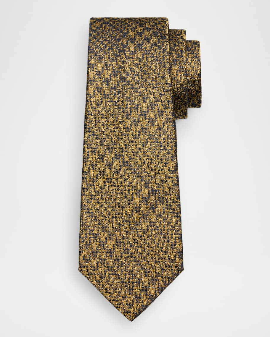 Kiton Men's Plaid Seven-Fold Silk Tie | Neiman Marcus