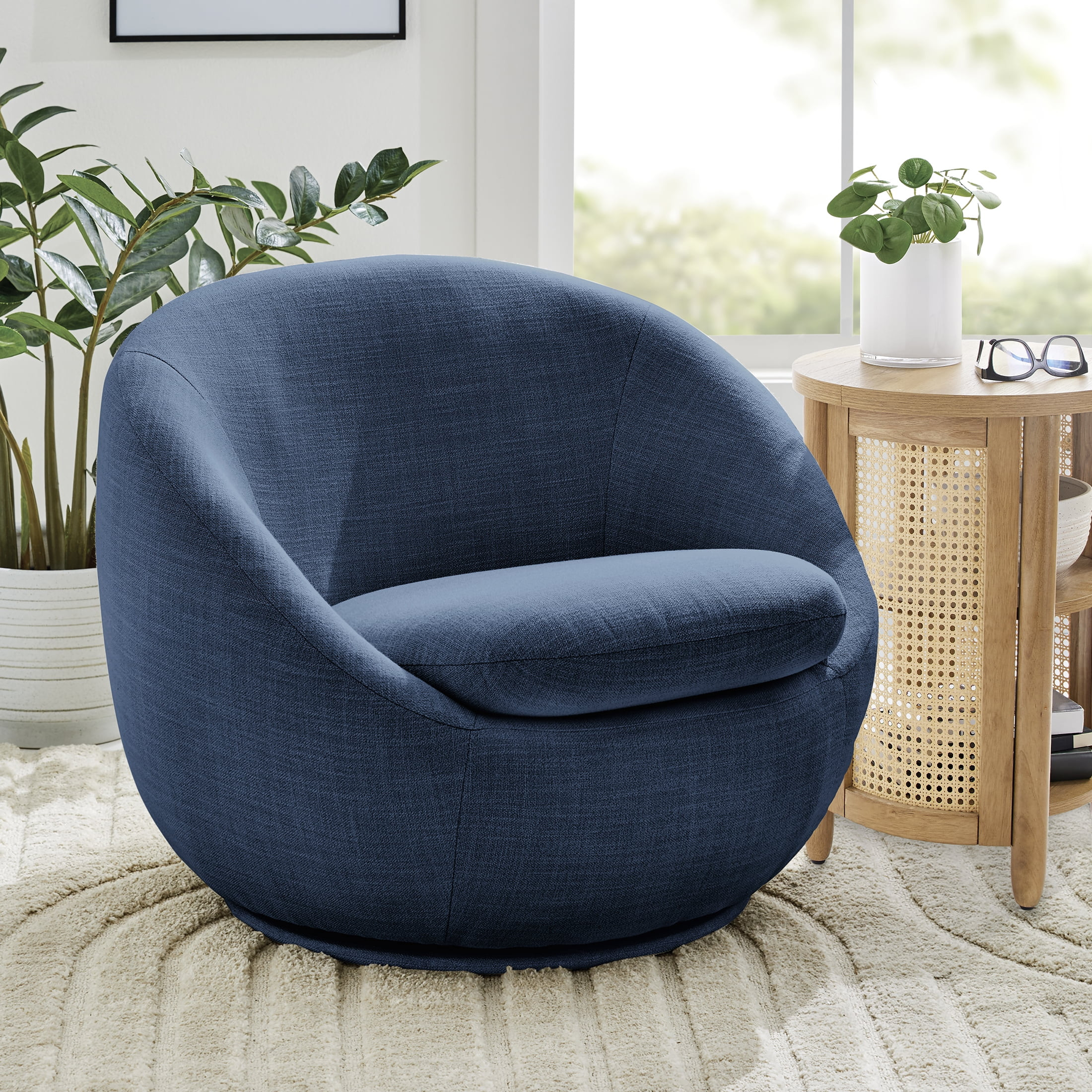 Better Homes & Gardens Silla Giratoria Decorativa Mira, Índigo | Walmart (US)