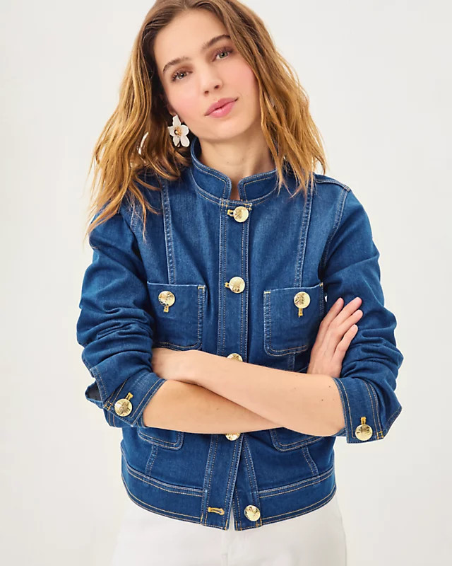 Shepa Denim Jacket | Lilly Pulitzer | Lilly Pulitzer