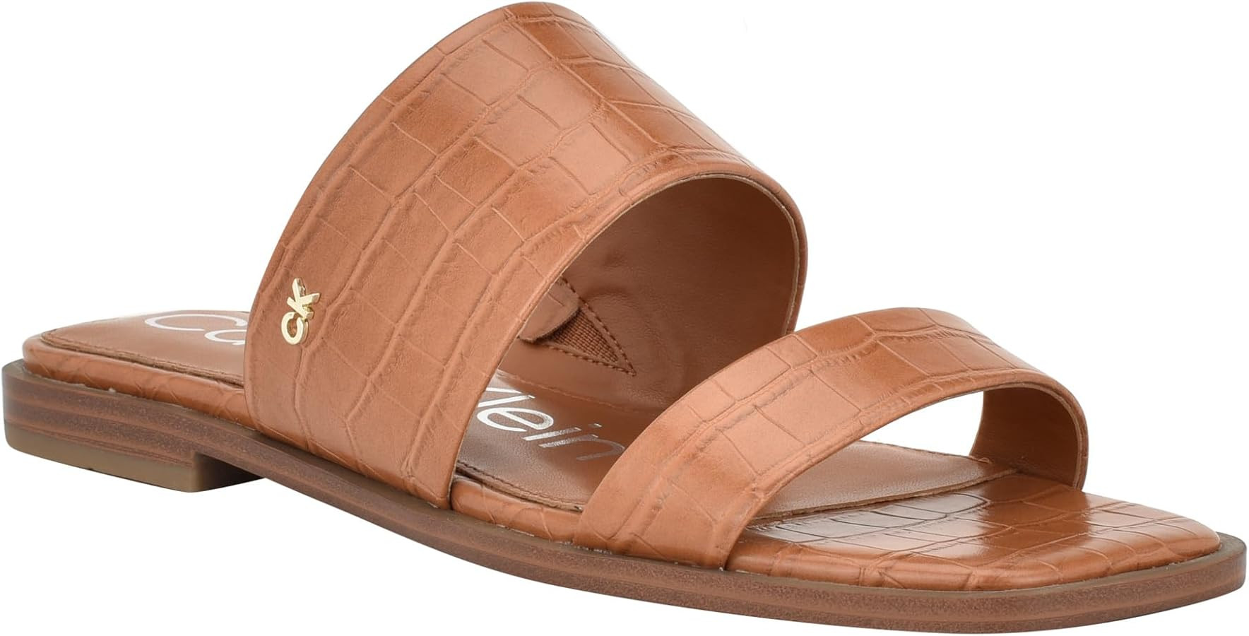 Calvin Klein Women's Mellac Flat Sandal | Amazon (US)