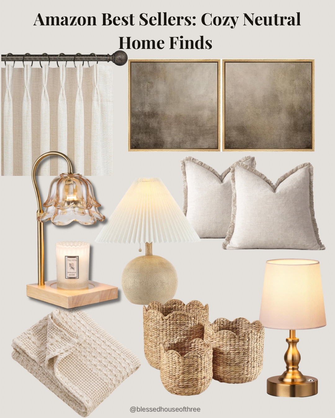 Amazon Best Sellers for a cozy neutral home ✨ From cordless lamps (the easiest way to add warm lighting anywhere!) to linen-look curtains, neutral pillows, woven storage baskets, and modern wall art—these are the Amazon home finds I keep coming back to for an elevated, cozy vibe. Tap to shop my top rated Amazon best sellers for a neutral home refresh, warm lighting ideas, and easy styling staples that work in every room. #amazonhome #neutralhomedecor #cozyhomefinds

#LTKHome #LTKSaleAlert #LTKSeasonal