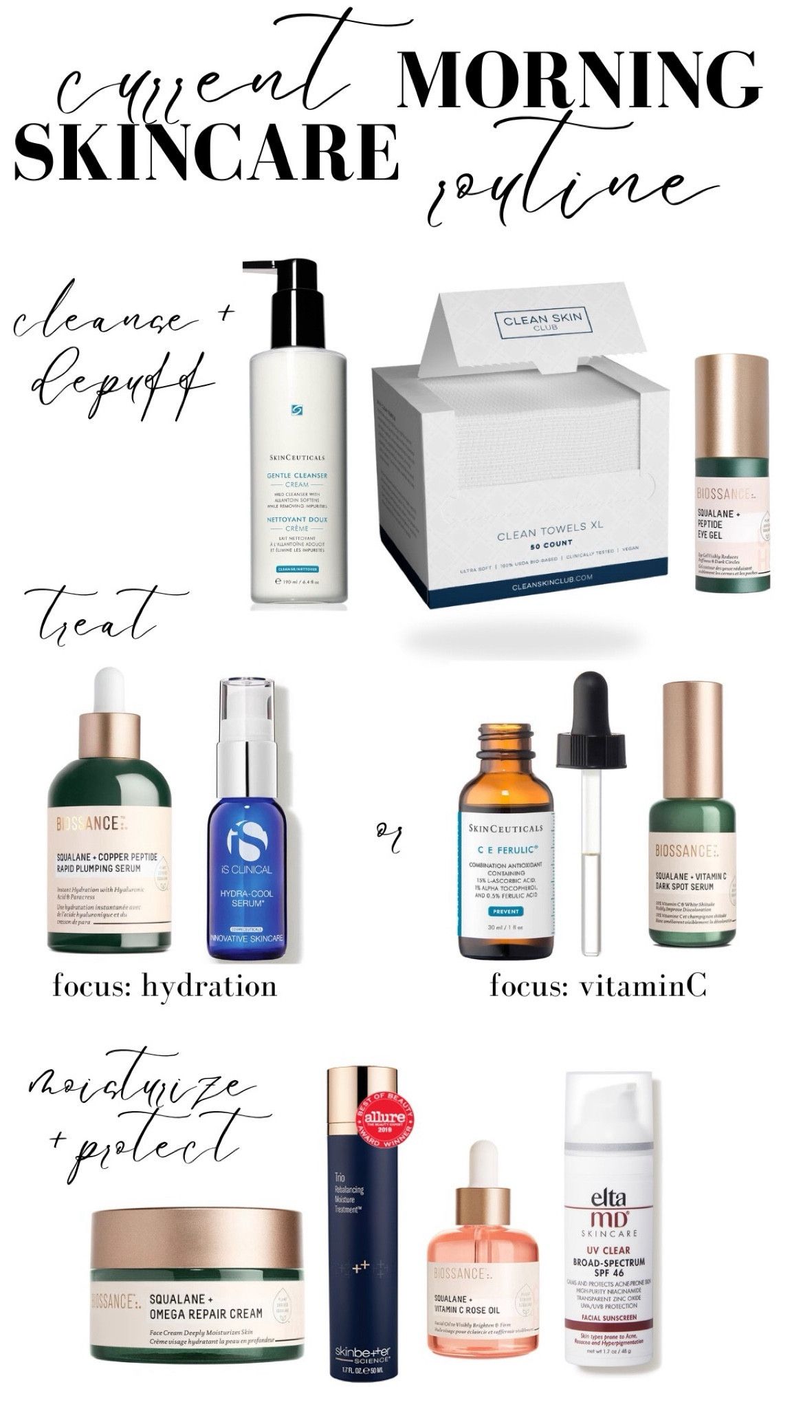 my current morning skincare routine 

#LTKHoliday #LTKbeauty #LTKGiftGuide
