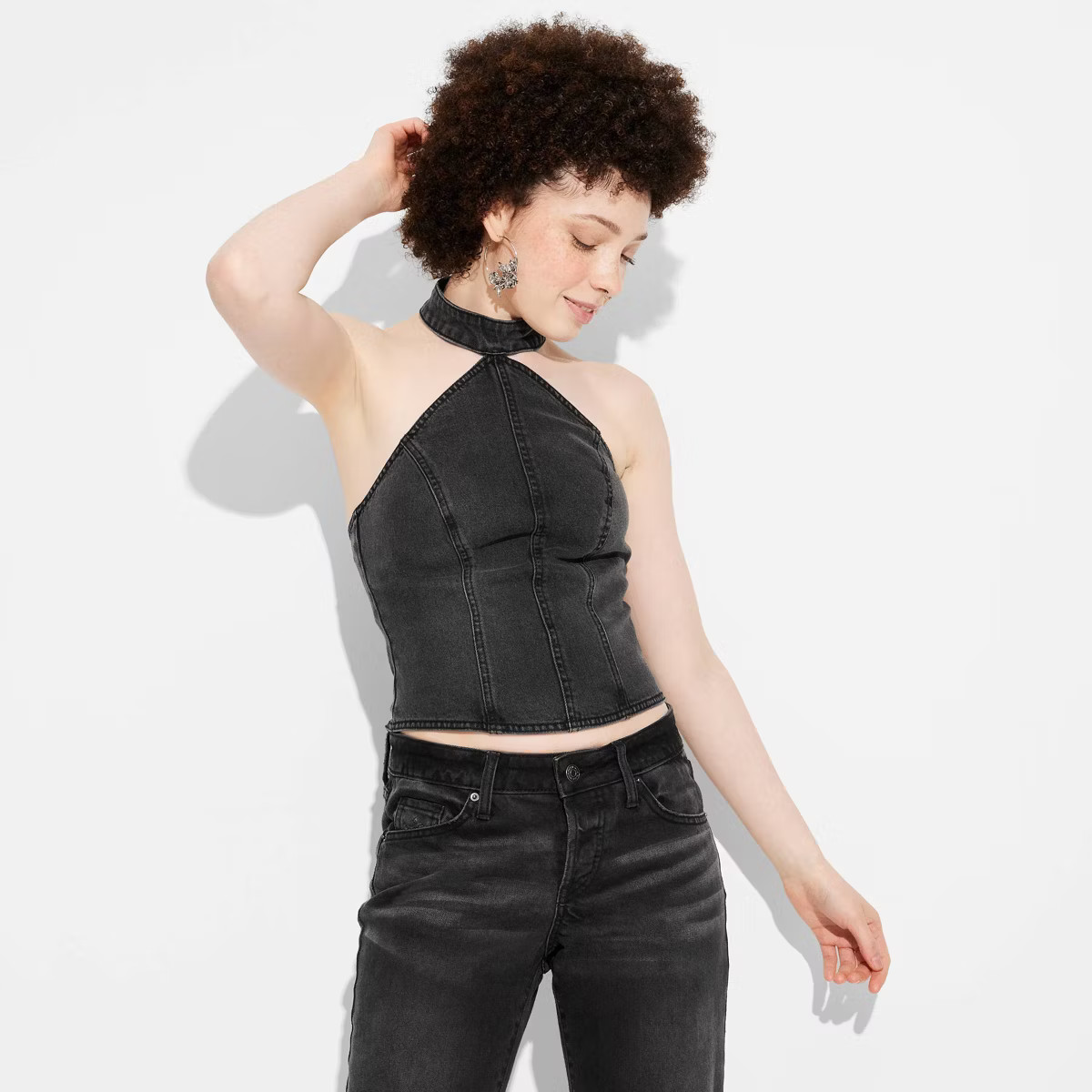 Women's Rosette Denim Tank Top - Wild Fable™ | Target