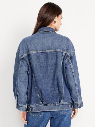 Oversized Jean Trucker Jacket | Old Navy | Old Navy (US)