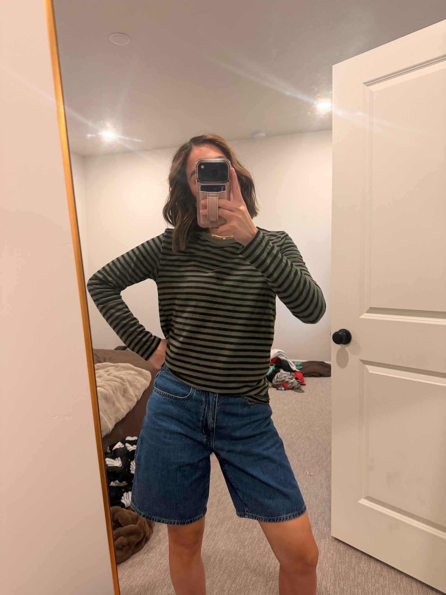 Cute shorts modest and garment friendly 

#LTKPetite #LTKmomlife #LTKSpringSale