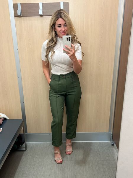 The BEST work pants I’ve tried thus far - size down if you want a more snug fit. Several color options and a great price. Love this versatile top too! 

#LTKSeasonal #LTKworkwear #LTKunder50
