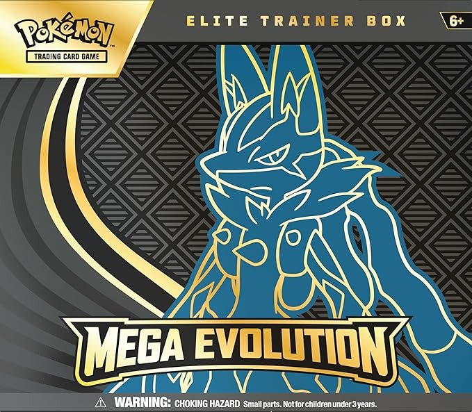 Pokémon TCG: Mega Evolution Elite Trainer Box - Mega Lucario | Amazon (US)