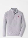 Alabama Perth Mini-Stripe Stretch Loop Terry Quarter-Zip | Peter Millar