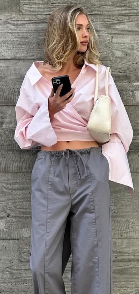 Linked poplin wrap shirt (it’s sold out in pink - linked the white color!) 

#LTKstyletip #LTKeurope