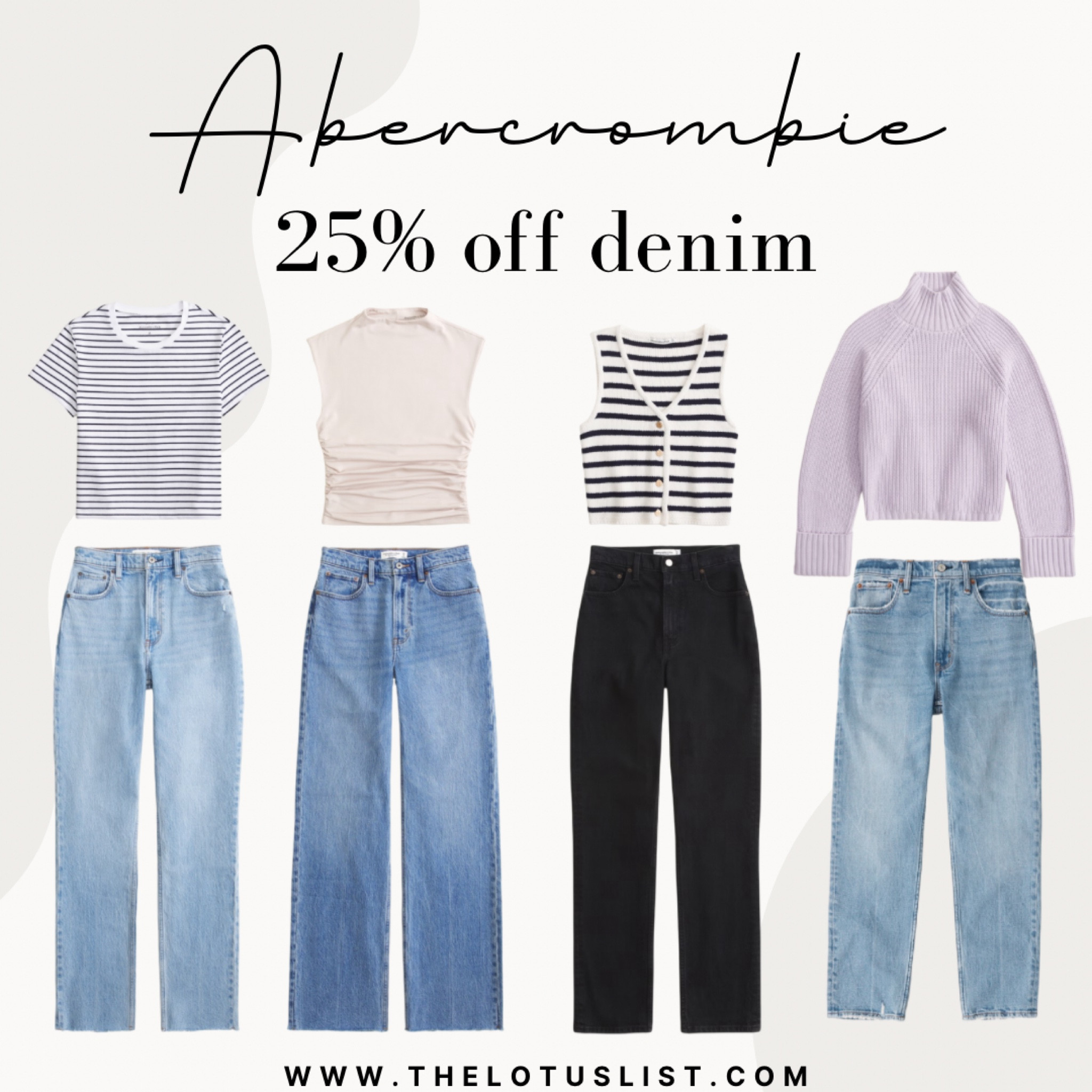 Abercrombie Denim Sale

Ltkfindsunder100 / ltkspringsale / ltkplussize / ltkmidsize / LTKstyletip / Abercrombie and fitch / Abercrombie & Fitch / Abercrombie/ Abercrombie denim / Abercrombie denim sale / Abercrombie sale / sale alert / sale / striped vest / striped blouse / baby t shirt / lilac sweater / purple sweater / Abercrombie sweater / jeans / Abercrombie jeans / black jeans / light wash denim / dark wash denim / black denim 

#LTKMostLoved #LTKSeasonal #LTKsalealert