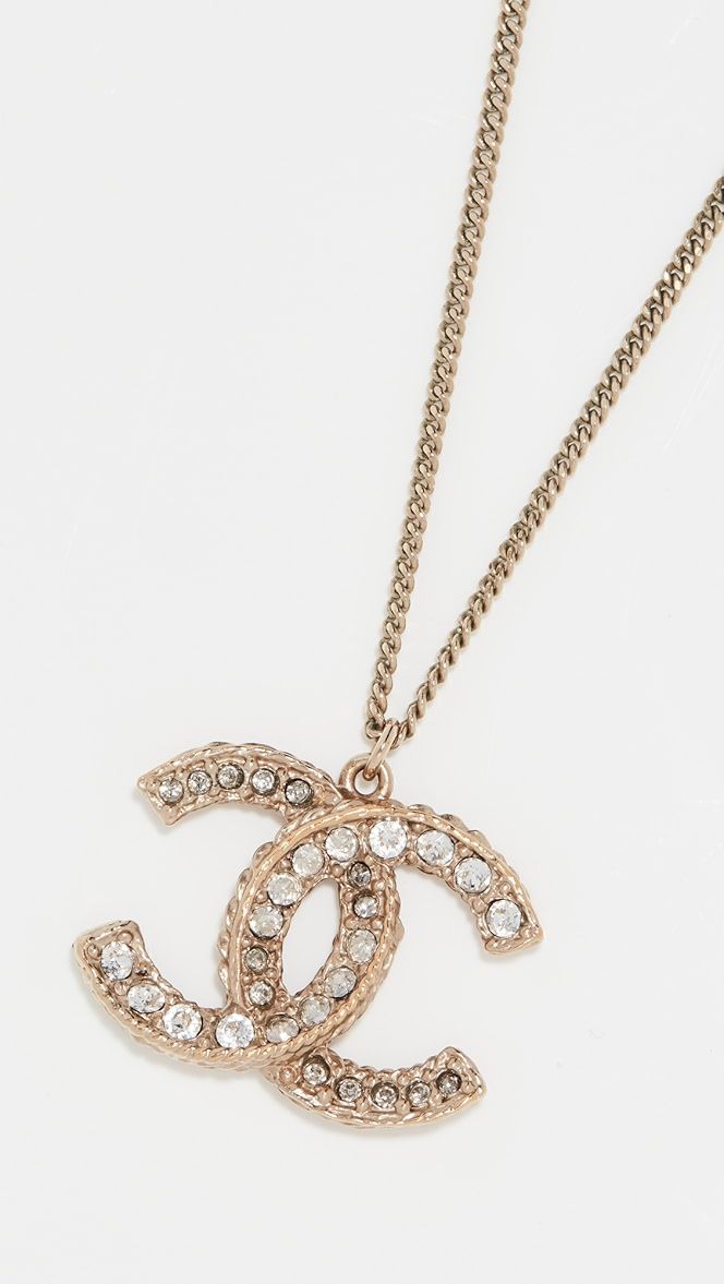 Chanel Enamel CC Necklace | Shopbop