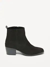 Faux-Suede Western Ankle Boots for Women | Old Navy (US)