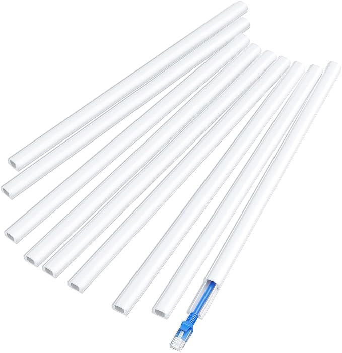 Cord Cover Wall for One Cord, 142" Delamu Wire Covers for Cords, Small Cable Hider Wire Cover for... | Amazon (US)