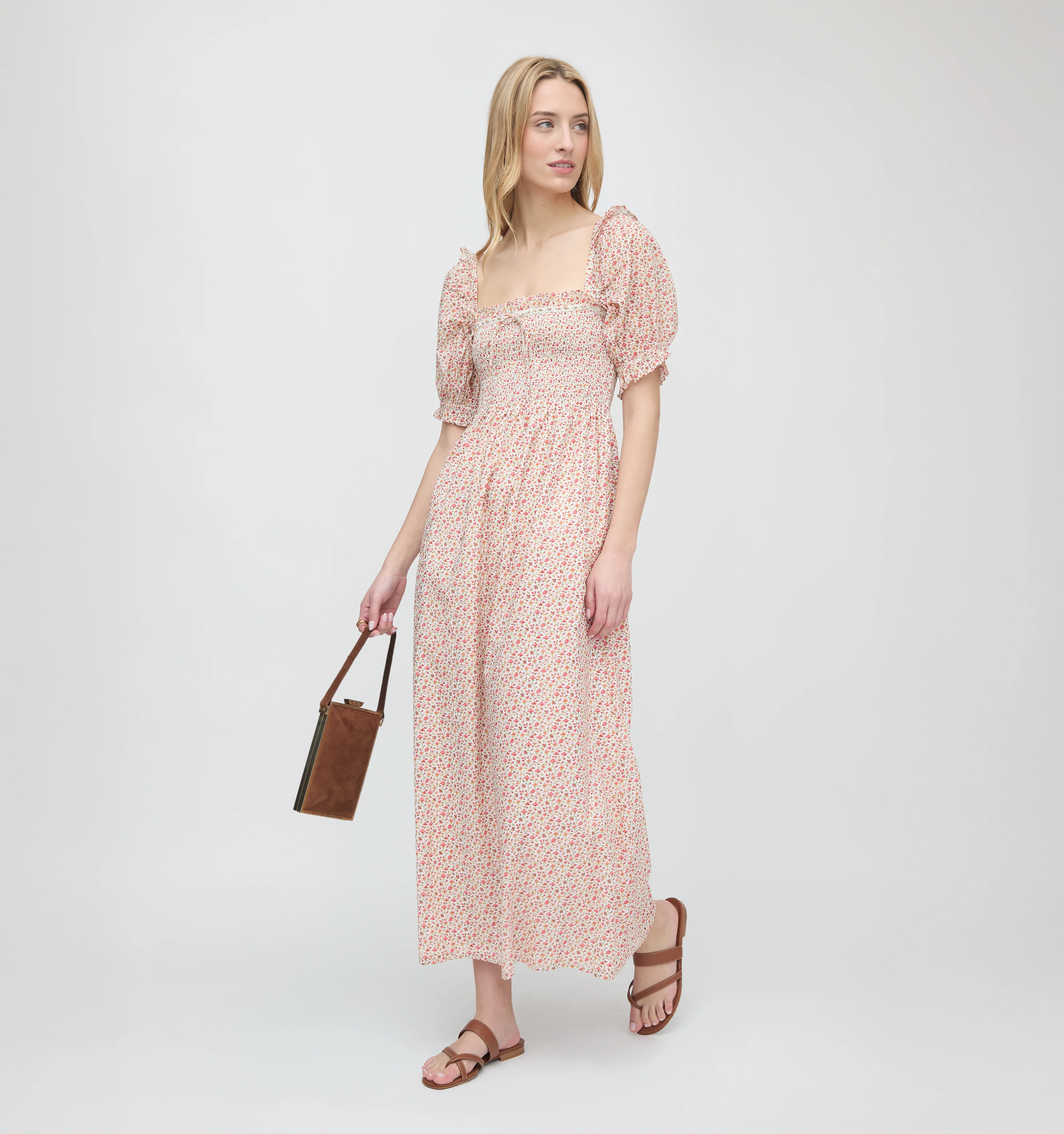 The Scarlett Nap Dress - Lagoon Gingham | Hill House Home US
