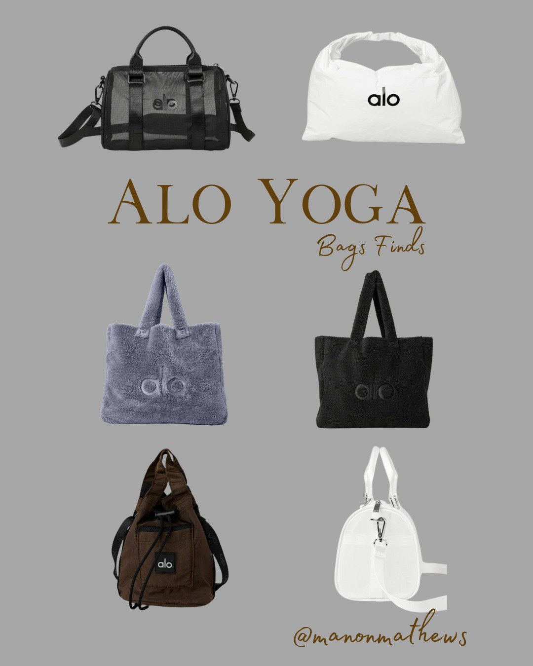 【Alo Yoga】 FOXY SHERPA TOTE FOG トートバッグ Alo Yoga】 FOXY SHERPA TOTE FOG トートバッグ (ALO Yoga