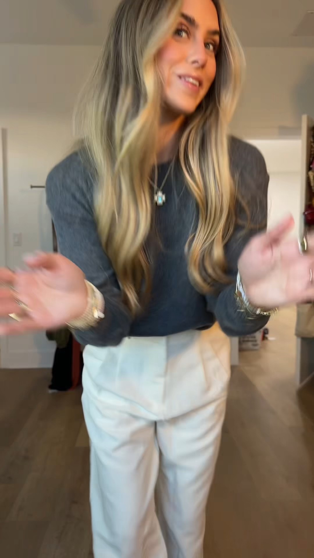 Amazon size XS Inseam 28.5. QINSEN Wide Leg Dress Pants for Women High Waisted Wrinkle Free Work Pants with Pockets Casual Slack

#LTKFindsUnder50 #LTKootd #LTKWorkwear