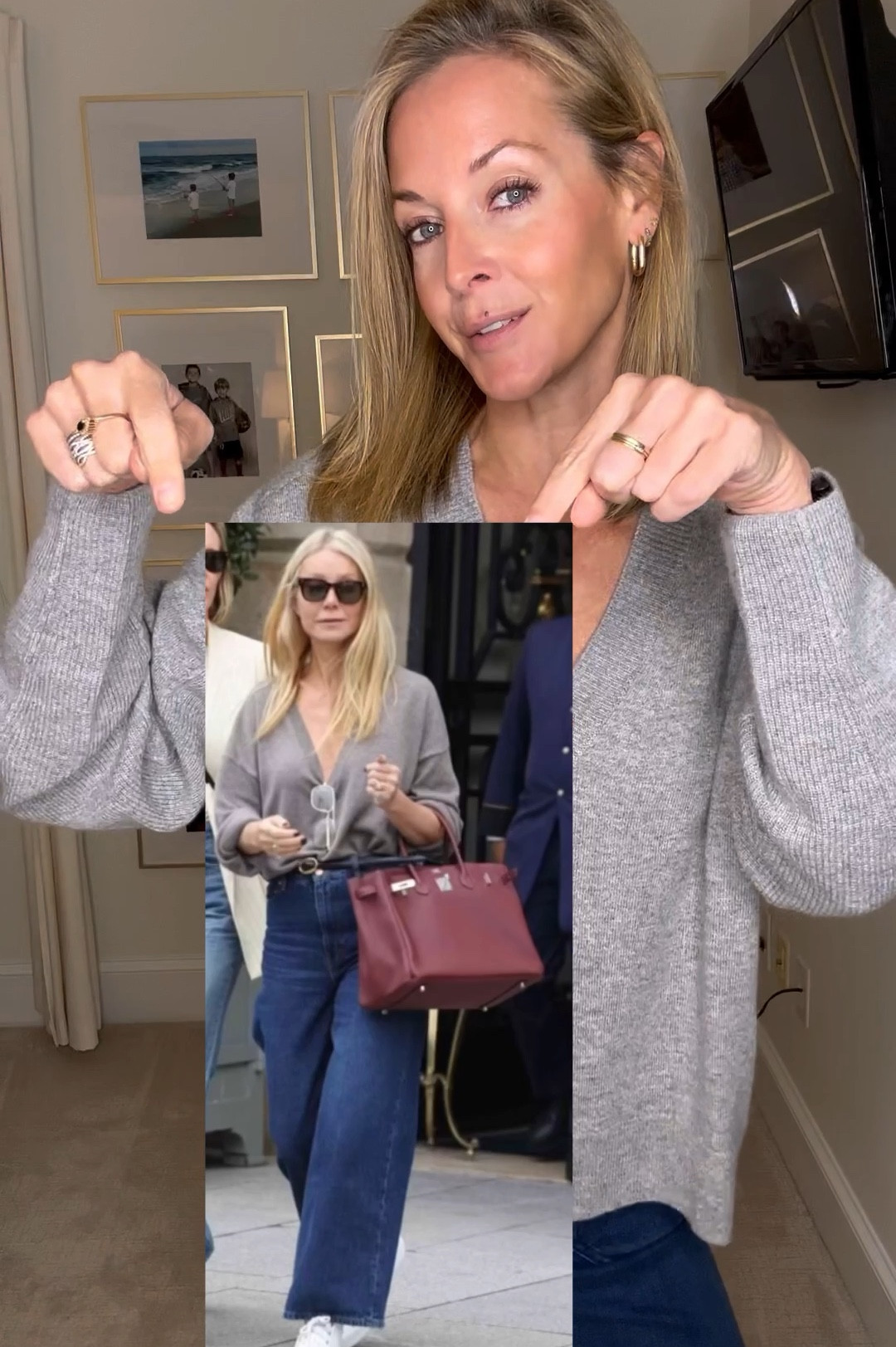 Let’s get Gwen’s look on a budget!! I got a M in the sweater to make it more oversized - I wear these sunnies everyday now! Love! 

#LTKOver40 #LTKStyleTip #LTKVideo