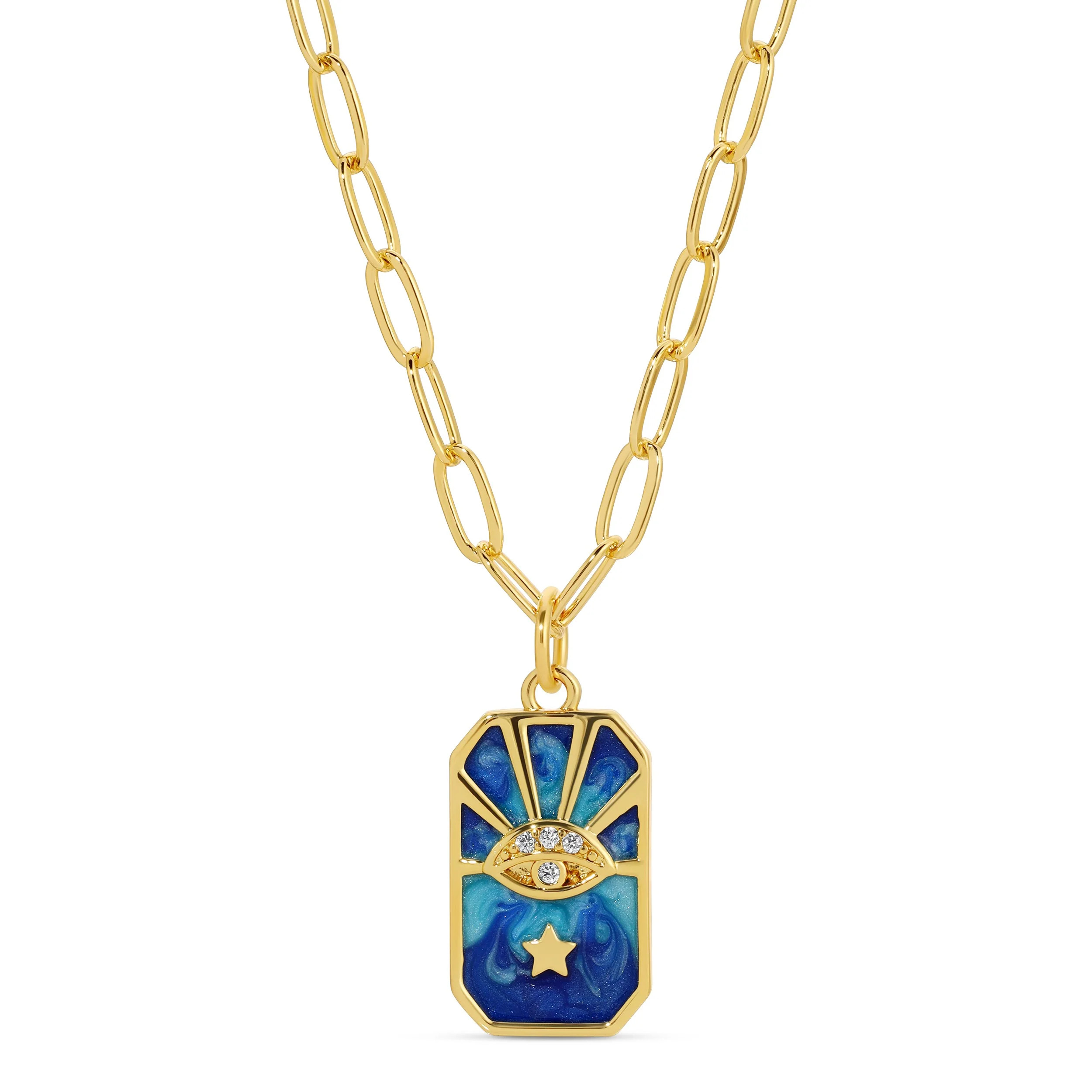 Blue Solar Ray Necklace | Meghan Bo Designs