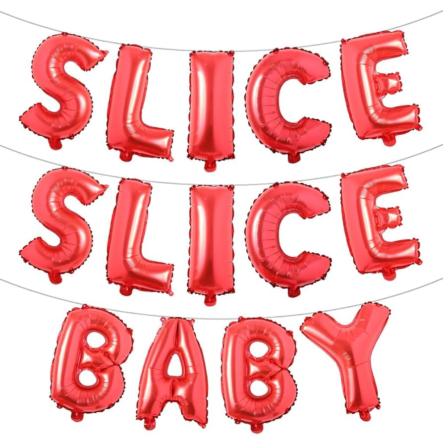 Slice Slice Baby Balloons Slice Slice Baby Decoration Slice Slice Baby Shower Decoration Pizza Pa... | Amazon (US)