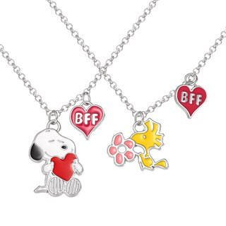 Peanuts Snoopy & Woodstock Valentine's Day BFF Necklace Set, 2 CT | CVS Health