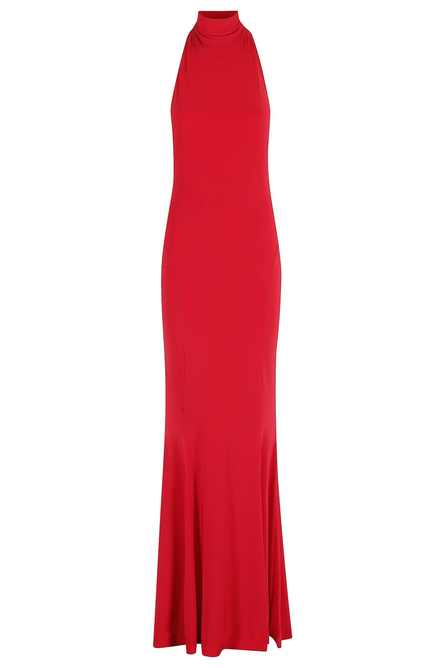 Norma Kamali Halter Turtle Fishtail Gown | Italist.com US