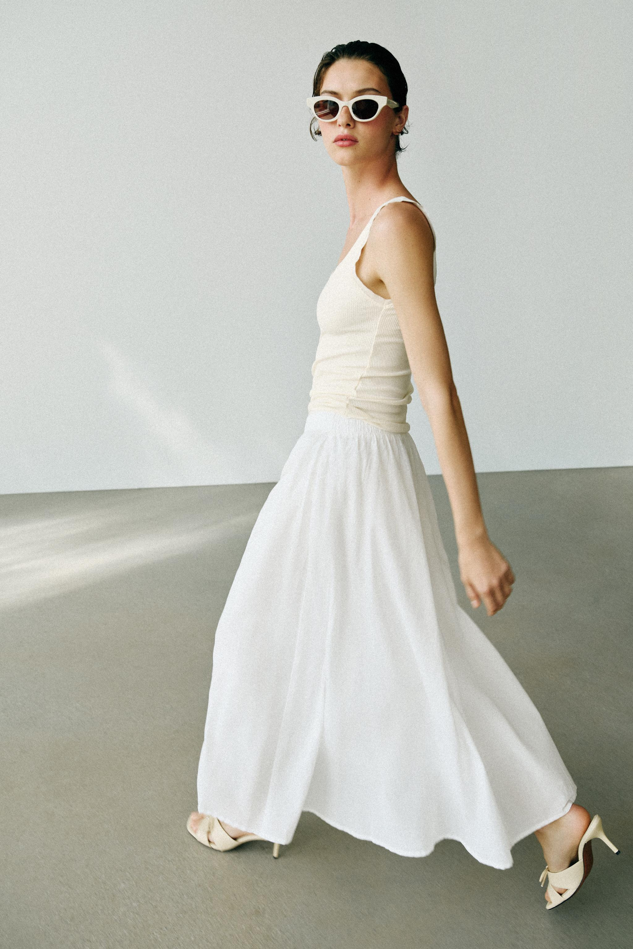 LAYERED MIDI SKIRT | Zara US