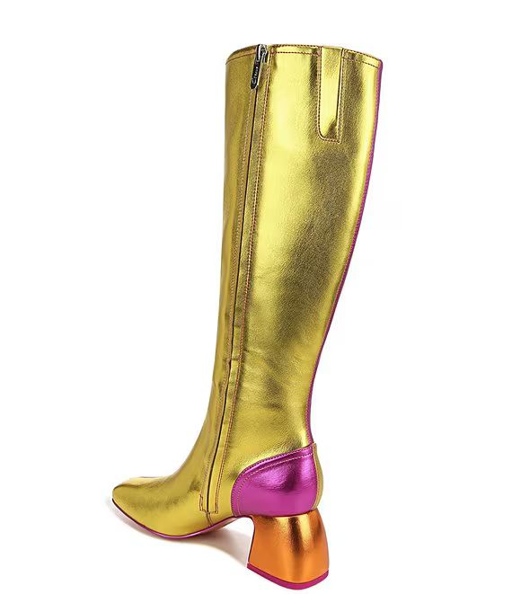 Olympia Colorblock Metallic Boots | Dillard's