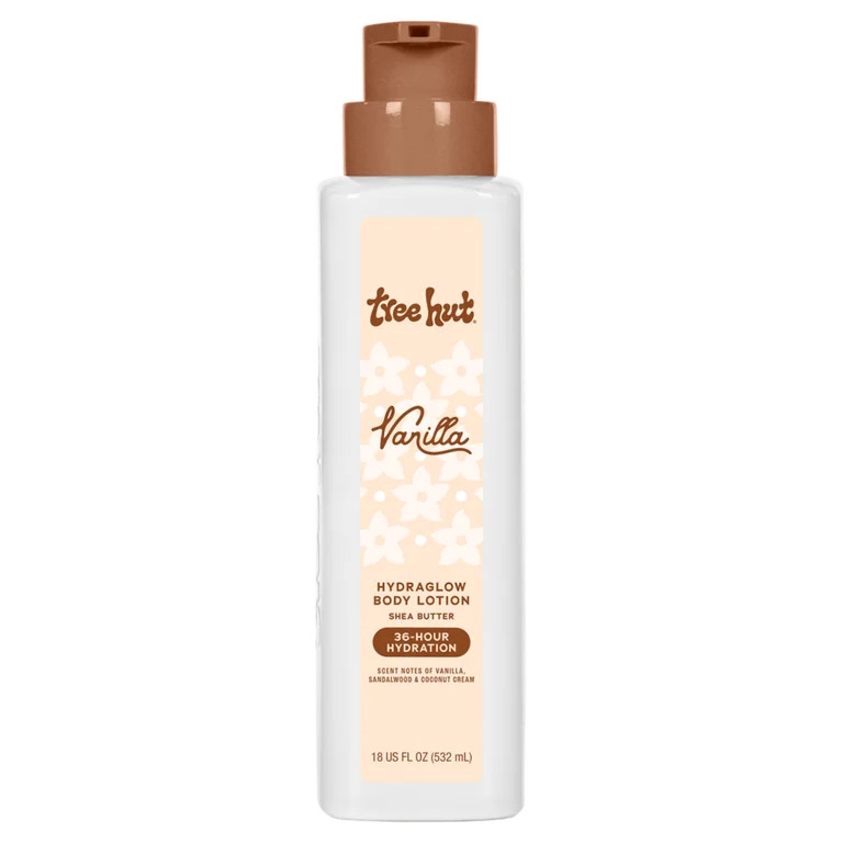 Tree Hut Vanilla Hydraglow Shea Butter Body Lotion, 18 fl oz | Walmart (US)
