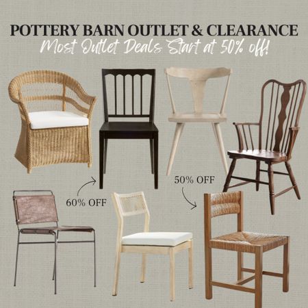 CLICK FIRST PHOTO FOR OPEN BOX DEALS!
Tons of open box and clearance Pottery Barn chairs at a discount! 

#LTKhome #LTKstyletip #LTKsalealert