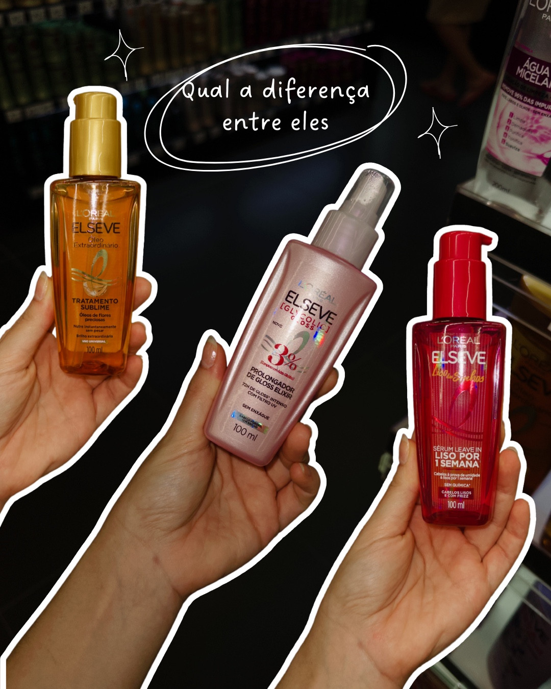 Qual a diferença entre os finalizadores da Elseve? 
Óleo capilar / Sérum capilar / finalizador / cabelo 

#LTKbrasil #LTKbeleza #LTKpromo