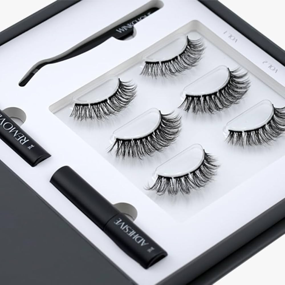 WinkClique Mini Starter Kit - Collection 03 - Complete DIY lash Kit With 3 Bold Glam Lash Styles | Amazon (US)