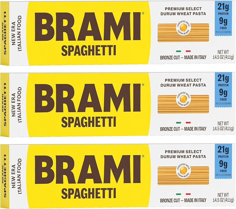 Brami Italian Protein Pasta, Spaghetti | Low Carb | High Fiber | High Protein | Non-GMO | Keto | ... | Amazon (US)